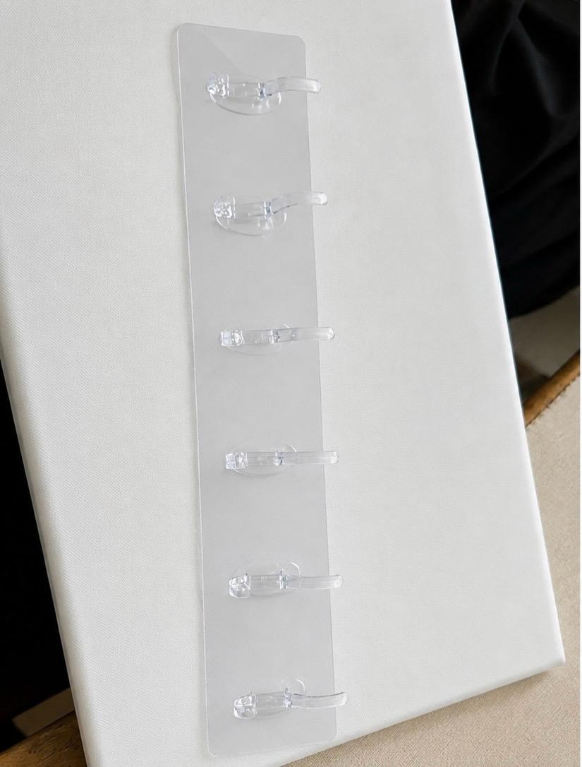 6-Piece Transparent Mirror Wall Hooks – Self-Adhesive Multipurpose Hanging Hooks