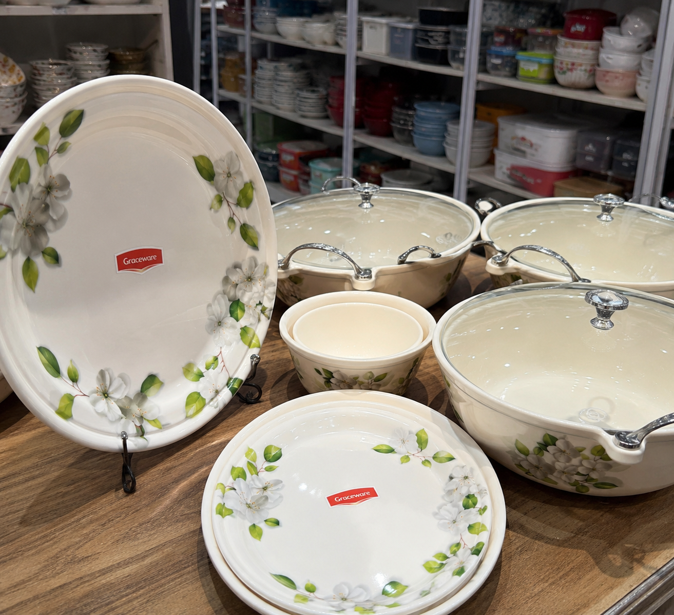 Premium Melamine Dinner Set – 88 Pieces | Elegant & Durable Family Dinnerware
